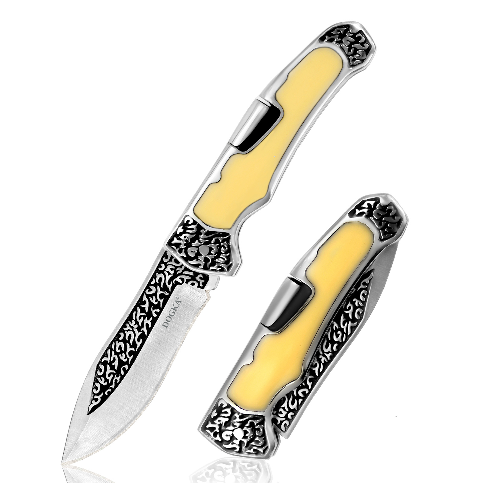 Vintage Collectible Pocket Knives - Coltello Tascabile Pieghevole Vintage Inciso con