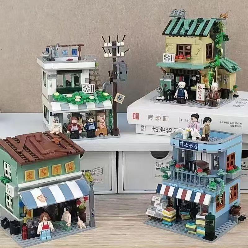 Vintage And Collectible Stores - Miniature di Negozi Vintage, Blocchi da