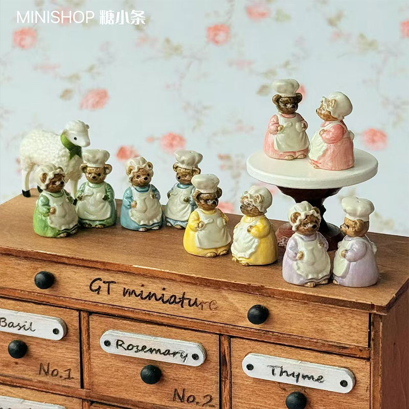 Vintage Collectible Dolls - 1:6 1:12 In Miniatura Vintage Orso