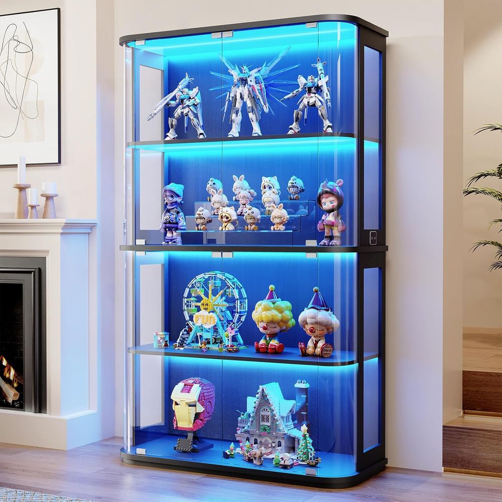 Collectible Collection - Grande Vetrina Espositiva Arrotondata con Porta