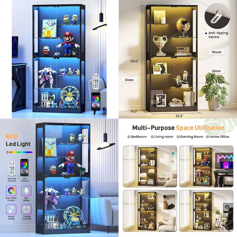 Collectible Collection - Vetrina Espositiva con Porte in Vetro