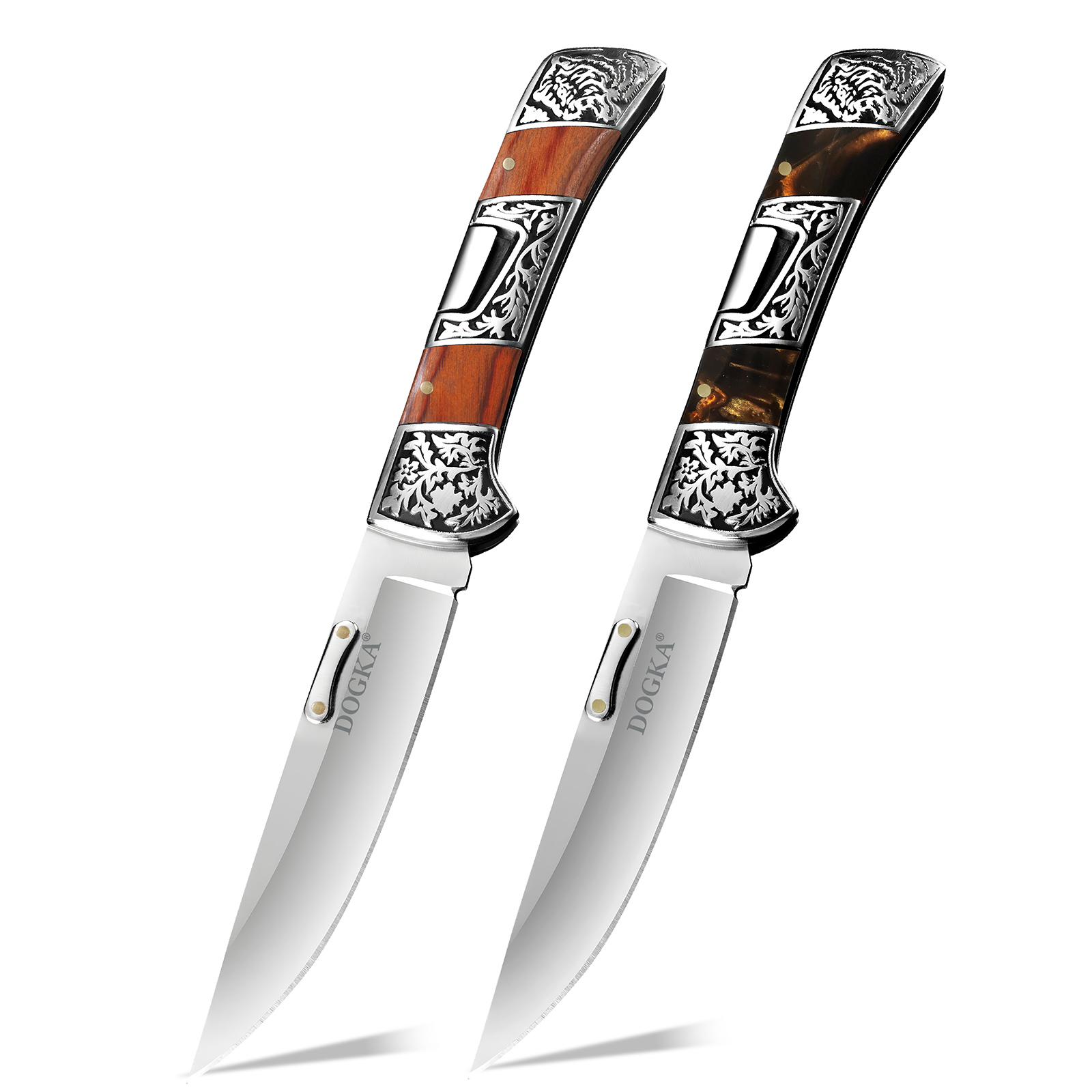 Vintage Collectible Pocket Knives - Coltello Tascabile Pieghevole Vintage Inciso, con